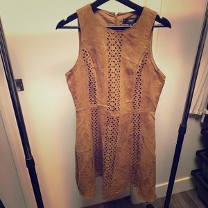 Brown Mossimo suede dress size m, never worn